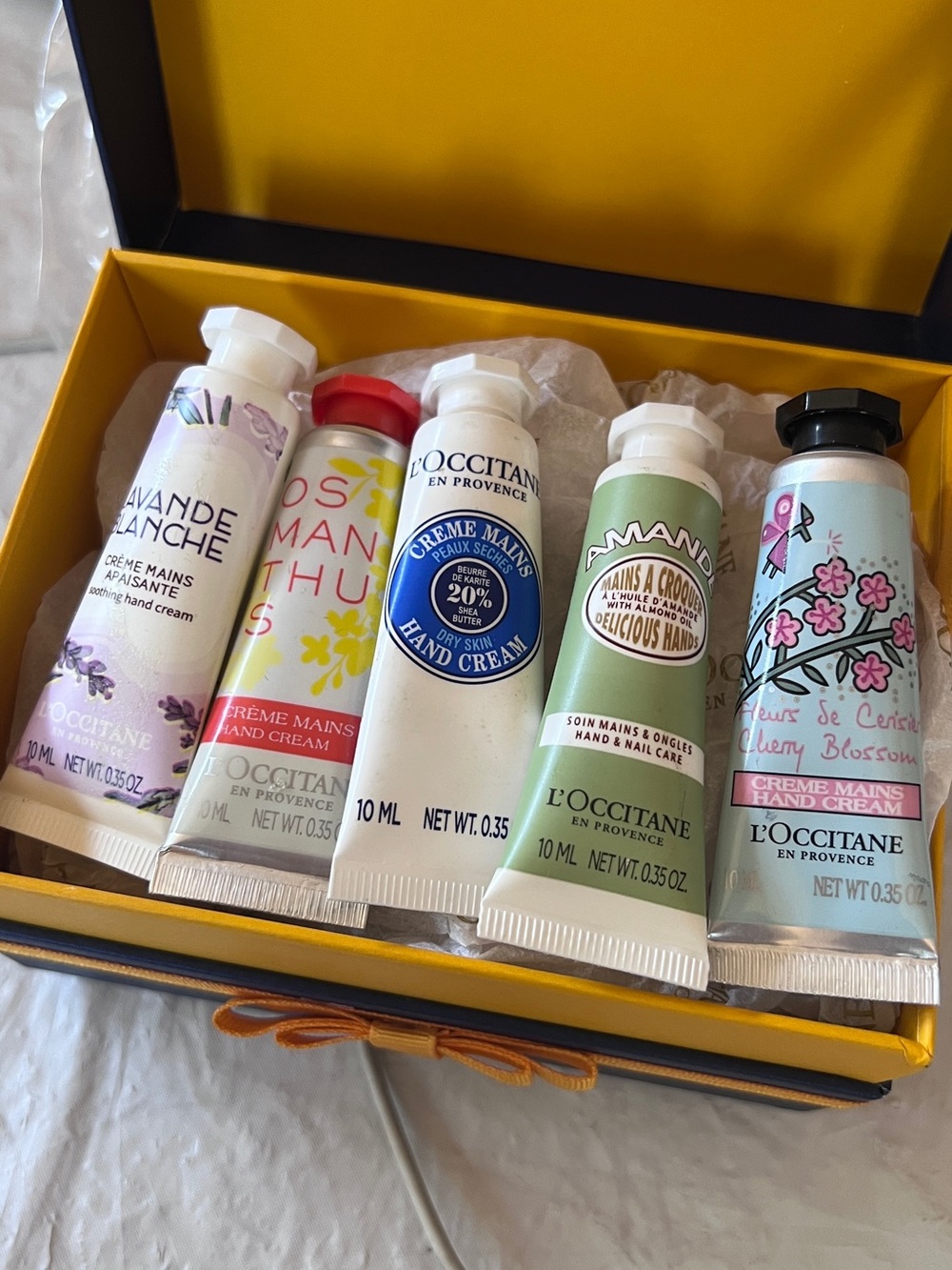 New! 5Pc L'Occitane Hand Cream Gift Set